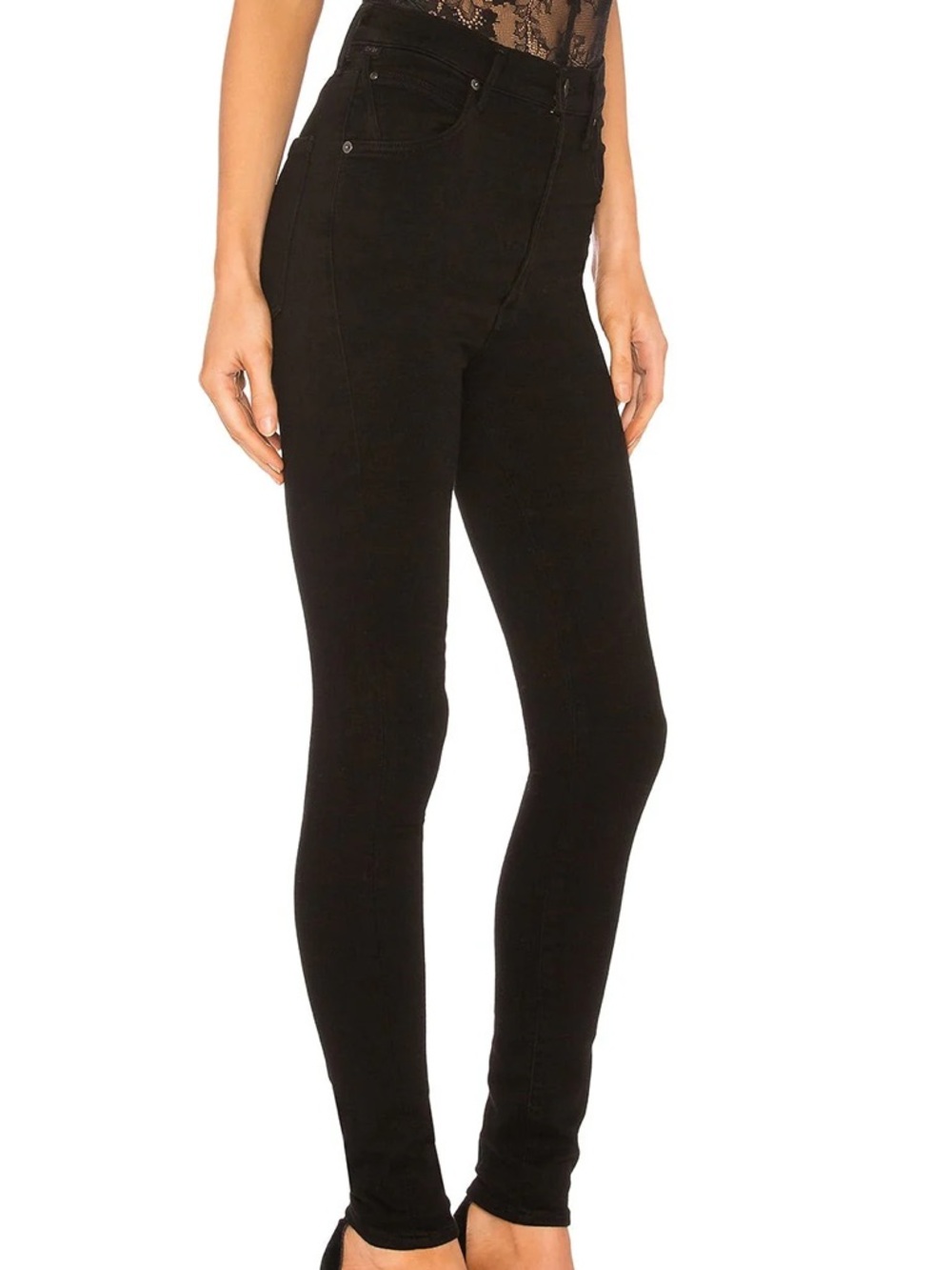 Citizens of Humanity Chrissy Uber High Rise Skinny Jeans Black 32